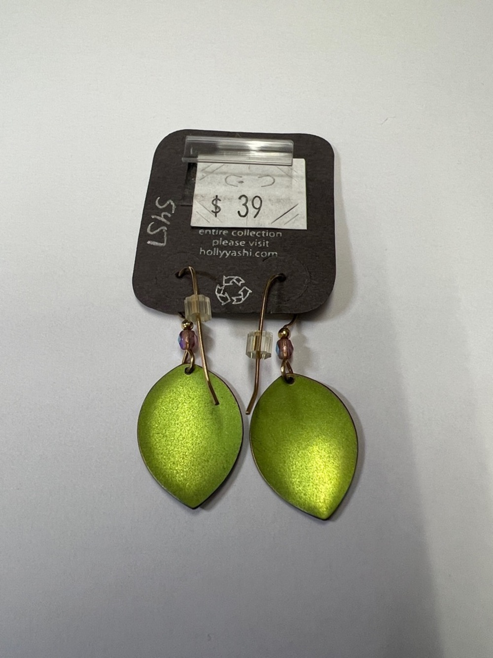 Holly Yashi Iridescent Leaf Drop Earrings - Multicolor - Picture 2 of 2